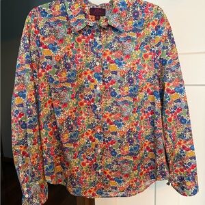 J. Crew Liberty Fabric Floral Shirt